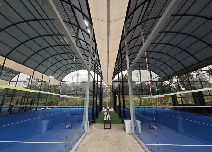 Covered Padel Court installation